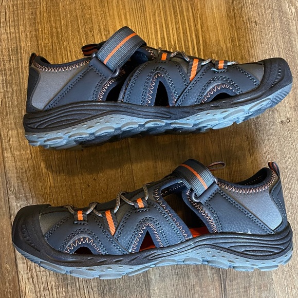 Merrell Kids Hydro 2 Navy Orange Sandal, Size 4M - Picture 6 of 11